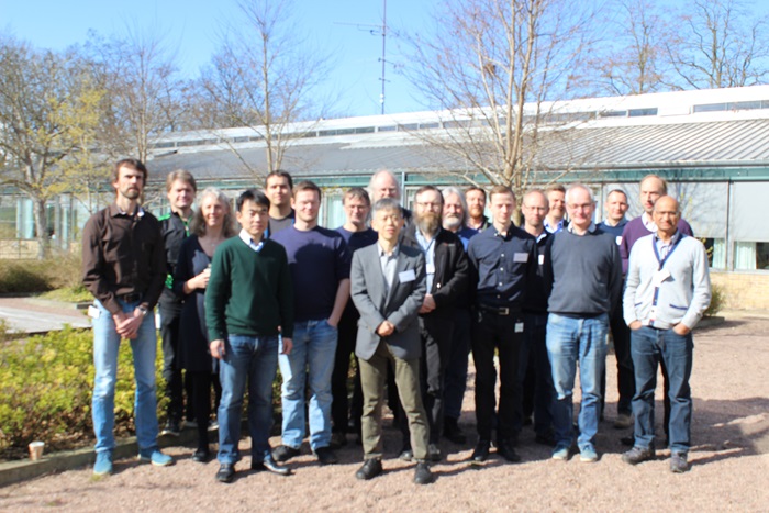 The group attending the kick-off meeting at DTU
