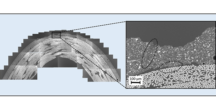 Rain erosion test samples with different degradation investigated by electron microscopy.