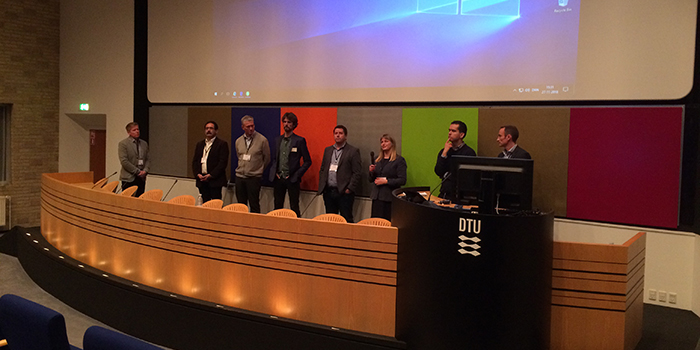 Photo showing the panel from the workshop